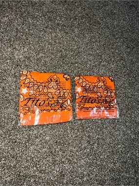 Tito’s Vintage OG 2 Orange Black White Bandanas